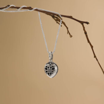 Roxanna Heart Pendant in Sterling Silver