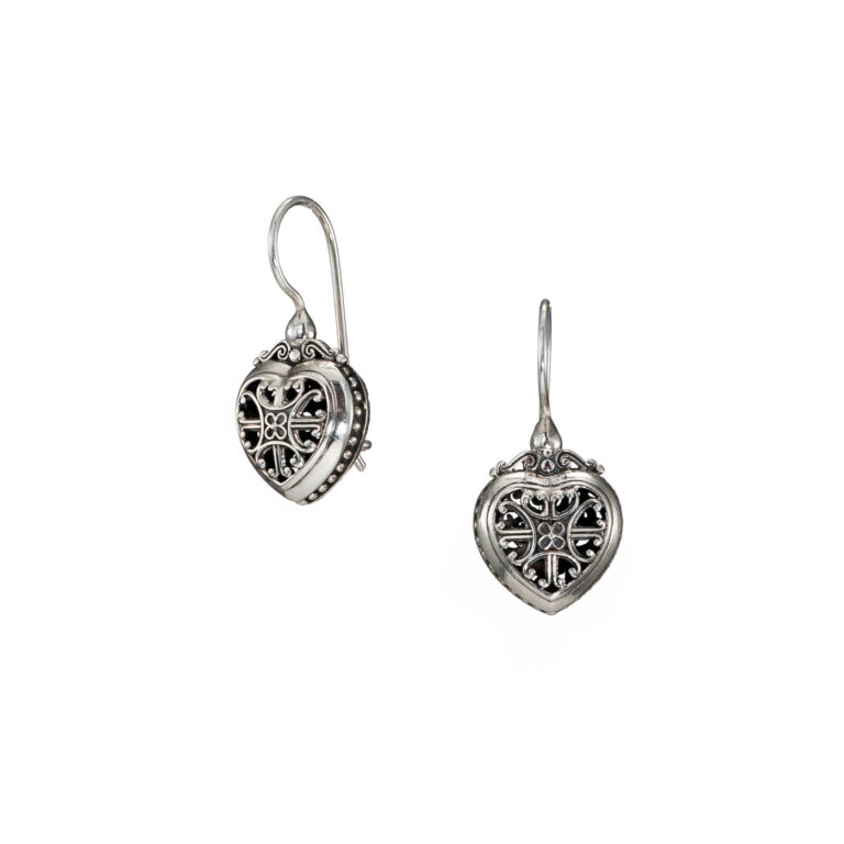 Roxana Heart Earrings in Sterling Silver - Image 2