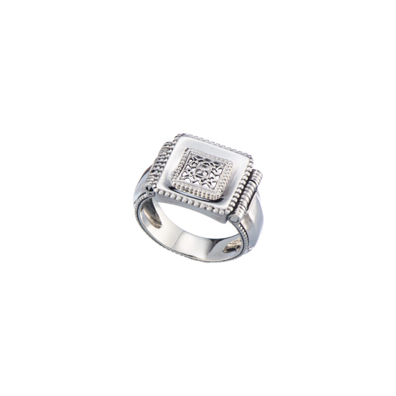 Square Classic Ring in Sterling Silver