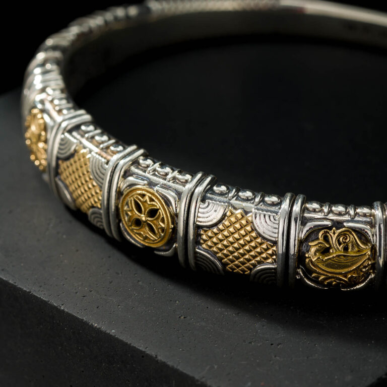 Alexander Bracelet in 18K Gold and Sterling Silver - Image 2