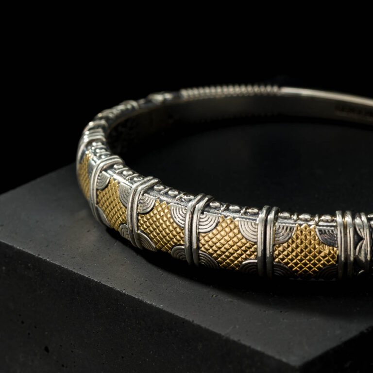 Alexander Bracelet in 18K Gold and Sterling Silver