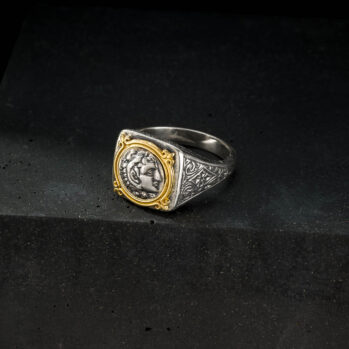 Alexander Ring in 18K Gold and Sterling Silver