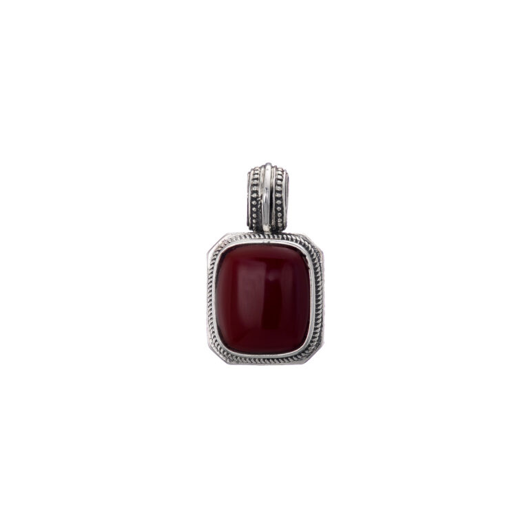 Classic Pendant in Sterling Silver with Semi precious Stone - Image 4