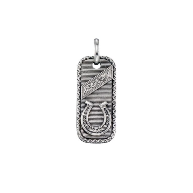 Horseshoes Talisman Pendant in Sterling Silver - Image 2