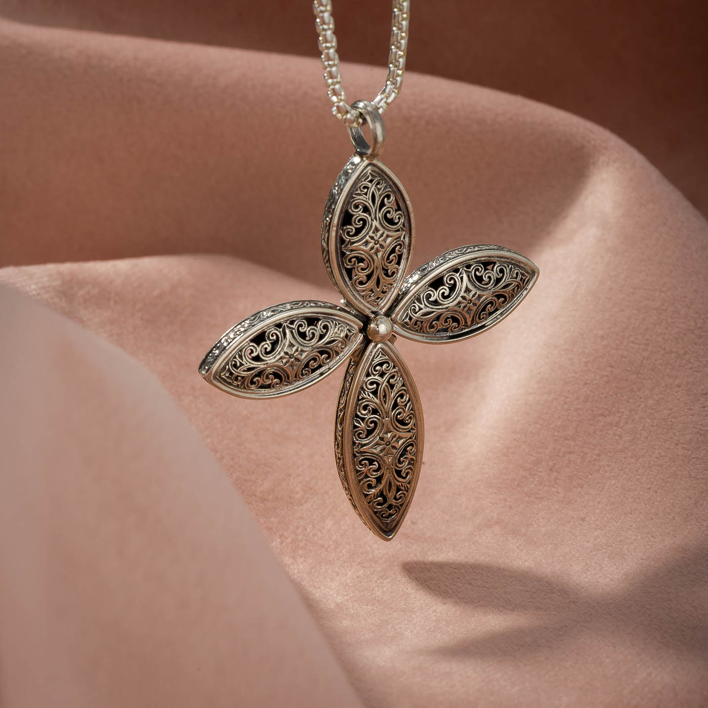 mediterranean Cross in sterling silver 5518