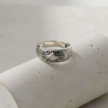 Mediterranean band Ring in Sterling Silver